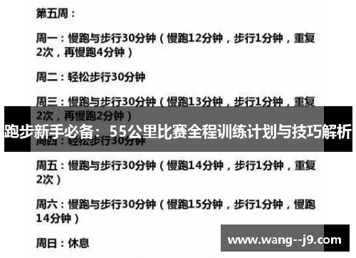 跑步新手必备：55公里比赛全程训练计划与技巧解析