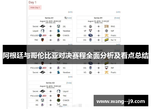 阿根廷与哥伦比亚对决赛程全面分析及看点总结