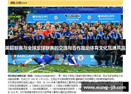 英超联赛与全球足球联赛的交流与合作推动体育文化互通共赢
